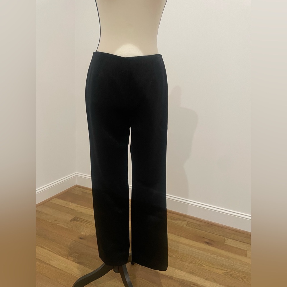 Marlow Black Lamè Wool Pants